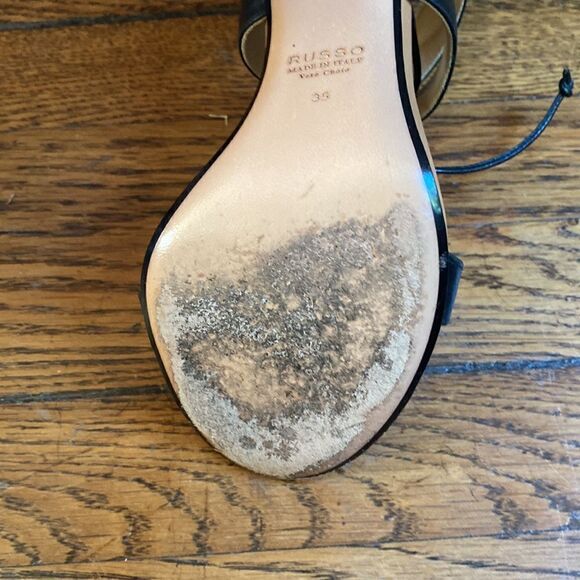 Francesco Russo high heel sandal beige and black size 35 - Picture 10 of 12